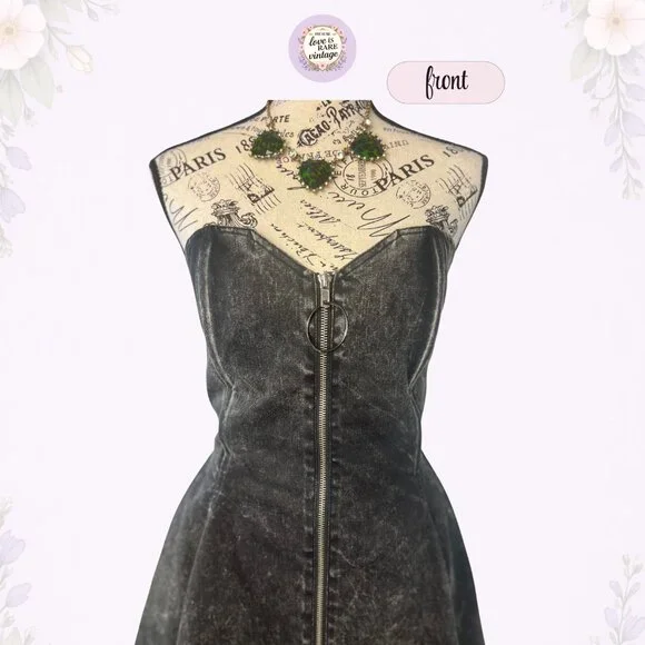 Y2K Betsey Johnson Corset Denim Dress  Zip Front & Lace-Up Back  USA Made  is available for purchase on au PAY Market - Imported Goods Online Store  Co.Ltd. | au PAY